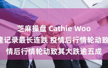 芝麻操盘 Cathie Wood旗舰基金遭逢记录最长连跌 疫情后行情轮动致其大跌逾五成
