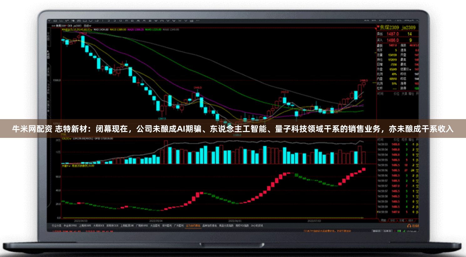 牛米网配资 志特新材:闭幕现在,公司未酿成AI期骗、东说念主工智能、量子科技领域干系的销售业务,亦未酿成干系收入