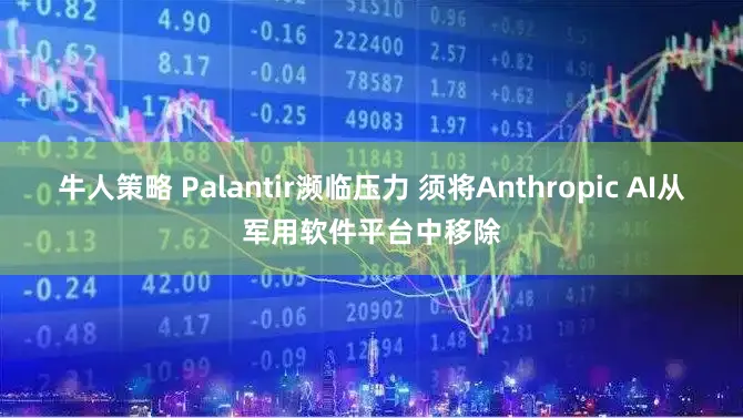 牛人策略 Palantir濒临压力 须将Anthropic AI从军用软件平台中移除