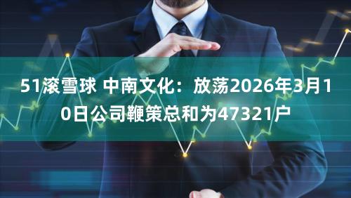 51滚雪球 中南文化：放荡2026年3月10日公司鞭策总和为47321户